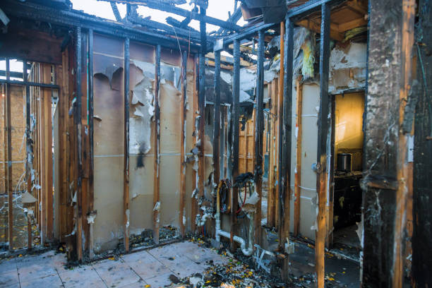 Professional Fire Damage Repair technician working in Hatfield, PA